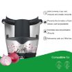 Grey Anti-Splash Cover for Thermomix TM5/TM6 - Protects Kitchen Machine - 6