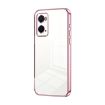 OPPO A36/A76/A96 4G Global Transparent Plating Phone Case (Pink) - 1