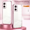 OPPO A36/A76/A96 4G Global Transparent Plating Phone Case (Pink) - 2