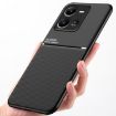 vivo Y35 4G Black Phone Case - Shockproof PC + TPU - Magnetic Strip - 3