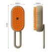 Pet Electric Spray Comb Rechargeable Cat Grooming Brush (Coffee) - 4