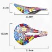 Picture of ENLEE E-ZD412 Bicycle Carbon Fiber Cushion Outdoor Riding Mountain Bike Saddle, Style: Graffiti