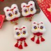 Picture of 1pair New Year Hair Clip Girl Hair Duckbill Clip Hair Accessories (Little Bell Lion)