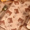 Bear Pattern Greaseproof Paper Baking Wrapping Paper 20x20cm - 4
