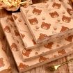 Bear Pattern Greaseproof Paper Baking Wrapping Paper 25x25cm - 3