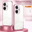 OPPO K11 Transparent Plating Fine Hole Phone Case - Silver - 2