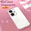 OPPO K11 Transparent Plating Fine Hole Phone Case - Silver - 4
