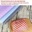 Striped Baking Greaseproof Paper Placemat - 100 Sheets, 30x30cm - Green - 4
