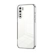 OPPO A91 Transparent Plating Fine Hole Phone Case - Silver - 1