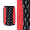 Red PU Leather Car Armrest Cover 32x19cm - Center Console Mat - 3