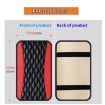 Red PU Leather Car Armrest Cover 32x19cm - Center Console Mat - 4