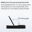 iPhone 14 Pro Max NFC E-ink Screen DIY Phone Case - Black - 4