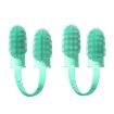 Pet Teeth Cleaning Finger Toothbrush for Dogs and Cats (Blue Green) - 1