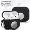 Silicone Anti-drop Case for AirPods Pro 2/Airtag 2 - Black - 4