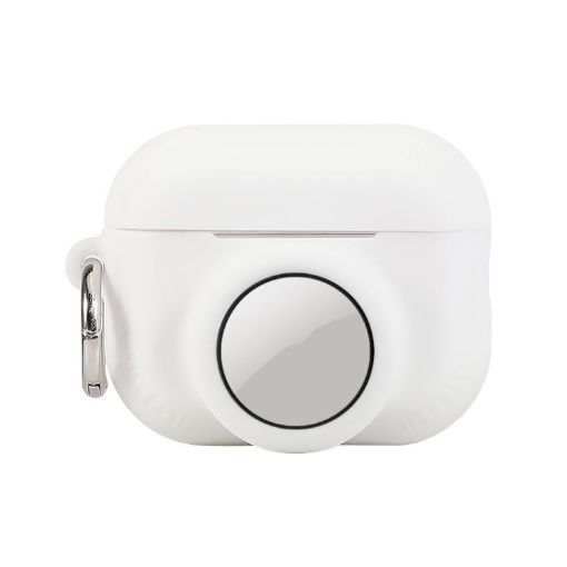 Silicone Anti-drop Case for AirPods Pro 2/Airtag 2 - White - 1
