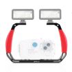 PULUZ Dual Silicone Handles Diving Rig for GoPro - Red - 1
