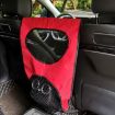 Car Rear Pet and Kids Deterrent Barrier Seat Storage Bags - Black - 2