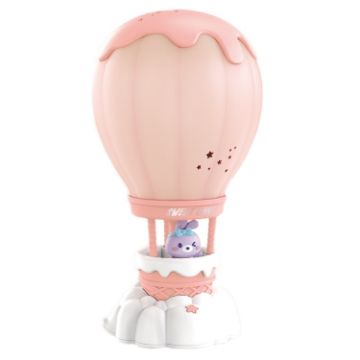 Cartoon Balloon USB Charging LED Night Light, Pink - 1