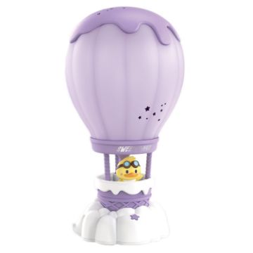 Cartoon Balloon USB Charging LED Night Light - Purple - 1