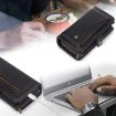 Samsung Galaxy S10 Zipper Wallet Leather Phone Case - Black - 7