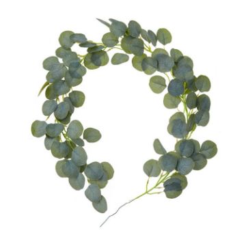 Picture of Artificial Greenery Eucalyptus Leaf Vine Simulation Rattan Home Decoration, Style: 1m Eucalyptus Gray White