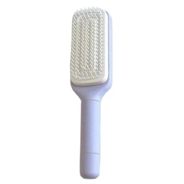 Picture of Convenient Clean Hair Rotating Retractable Comb Teeth Smooth Hair Lifting Comb (Purple)