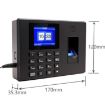 Fingerprint Recognition Attendance Machine, Black EU Plug - 3