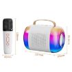 Y5 2 Microphone Portable Bluetooth Speaker - Black - 2