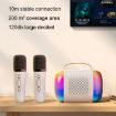 Y5 2 Microphone Portable Bluetooth Speaker - Black - 6