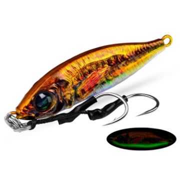 Picture of PROBEROS LF136 Fishing Lure 3D Spray Painted Imitation Bait Long Casting Freshwater Fishing Warbler Bass Leader Lure, Size: 30g (Color E)