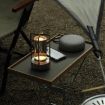 Picture of Vintage All Aluminum Cross Table Lamp Hotel Portable Outdoor Camping Touch Night Light, Battery Capacity: 2000mAh (Bronze)