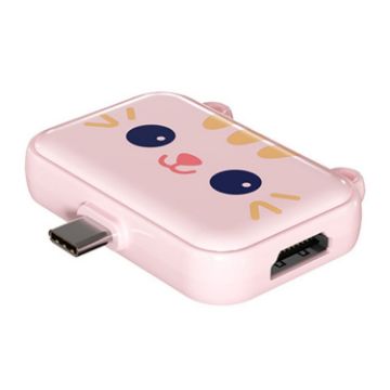 3 In 1 Type-C Docking Station USB Hub Pink - 1