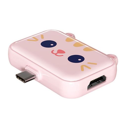 3 In 1 Type-C Docking Station USB Hub Pink - 1
