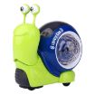 Children's Green Crawling Snail Toy - Sound & Light Projection Fun - 1