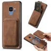 Samsung Galaxy S9 Retro Leather Card Bag Magnetic Phone Case - Brown - 1