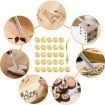 Wood Burning Solder Tips Uppercase Alphabet Chiseled Tips Blades - 6