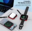 Picture of 15W 3 In 1 Magnetic Wireless Charger For IWatch Mobile Phone Airpods (Red)