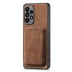 Samsung Galaxy S10 Retro Leather Card Bag Magnetic Phone Case - Brown - 2