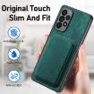 Samsung Galaxy S9 Retro Leather Card Bag Magnetic Phone Case Green - 6