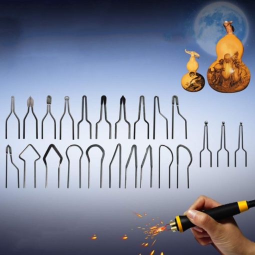1mm Wood Burning Wire Nibs for Pyrography Machine - 23 in 1 - 1