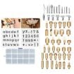 Picture of 53 In 1 Wood Burning Pen Tips Soldering Iron Tip For Pyrography Working Carving 10 Grids