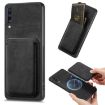 Samsung Galaxy A70/A70s Retro Leather Card Bag Magnetic Phone Case - Black - 1