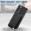 Samsung Galaxy A70/A70s Retro Leather Card Bag Magnetic Phone Case - Black - 5