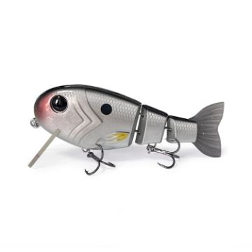 Picture of With Tongue Plate 3 Section Bionic Fish Lua Sea Fishing Freshwater Universal Floating Fake Bait (LK088-04)