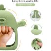 Cute Ducks Teething Toys Baby Infant Teething Pacifying Silicone - Olive Green - 4