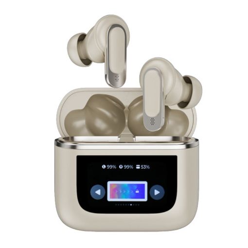 ANC Wireless Bluetooth Earphones - Champagne Gold - 1