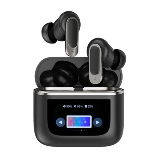 ANC Wireless Bluetooth Earphones - Black - 1