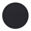 Simple Round Silicone Coaster, Classic Black - 1