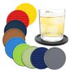 Simple Round Silicone Coaster, Classic Black - 2
