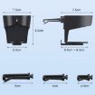 Car Air Conditioner Outlet Cup Holder Ashtray - Black - 2